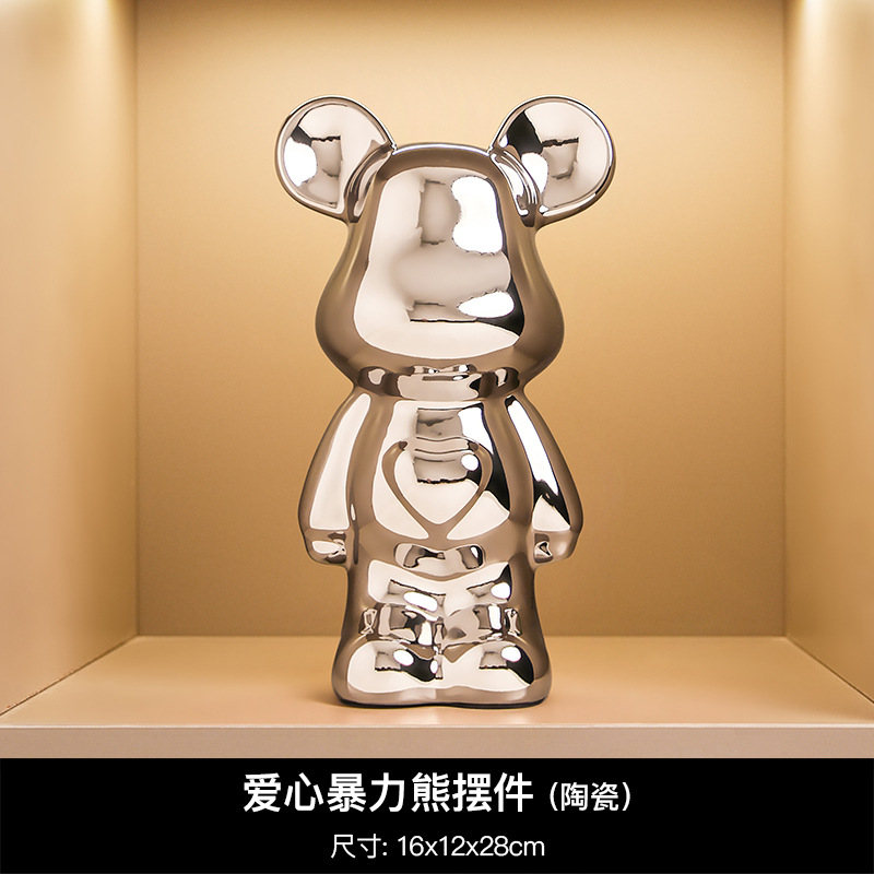 Ceramic love violent bear