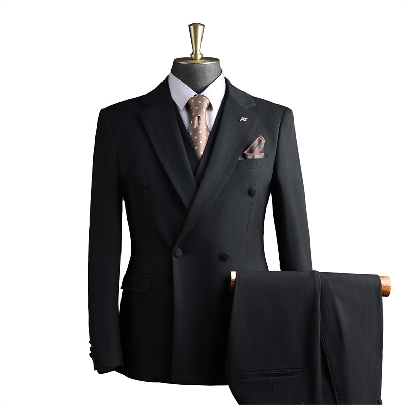 Hochwertiger Herren-Doppelreiher-Anzug mit Stretchanteil – Blazer und Hose für Hochzeiten, Feiern und Business Casual_voghion.com