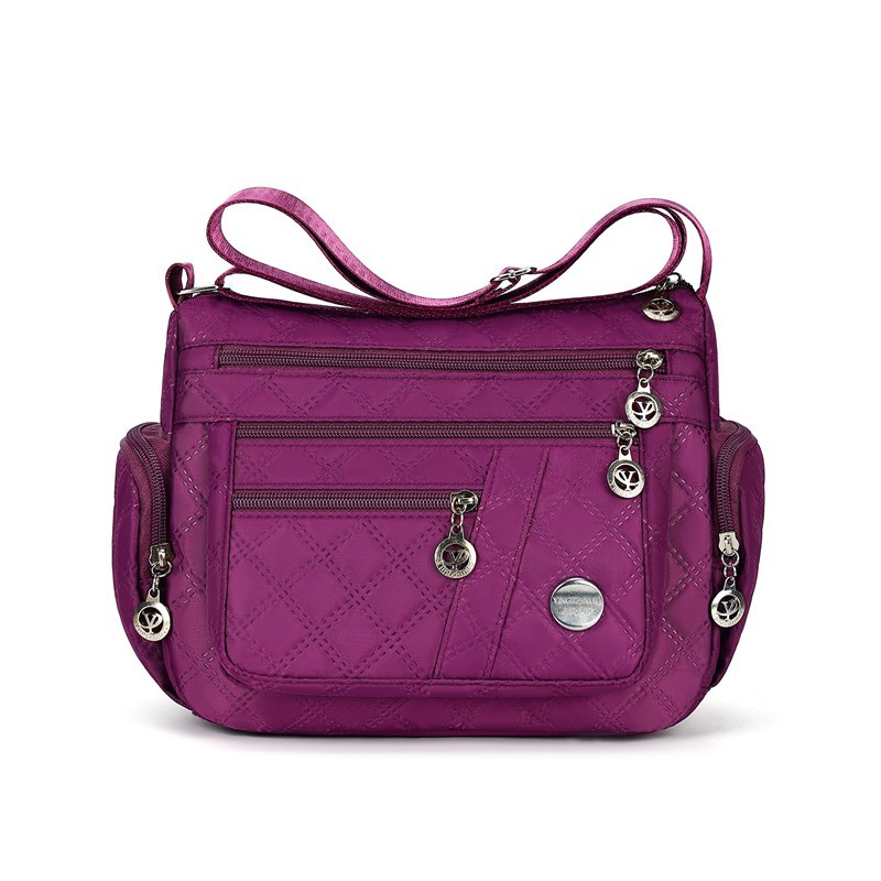 Bolso femenino de un solo hombro de viaje de gran capacidad Bolso de madre de mediana edad de tela Oxford de todo fósforo transfronterizo Bolso bandolera de almacenamiento multicapa