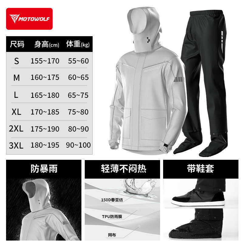 Upgraded model [grey] thickened, windproof + not stuffy + with shoe covers / S