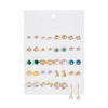 Earrings, set, European style, 30 pair, wholesale