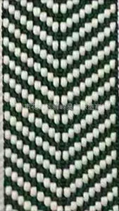 Spot poliéster algodón imitación poliéster poliéster V punto jacquard color contraste algodón cinturón de lona bolso de hombro cinturón de mano cinturón de cuero