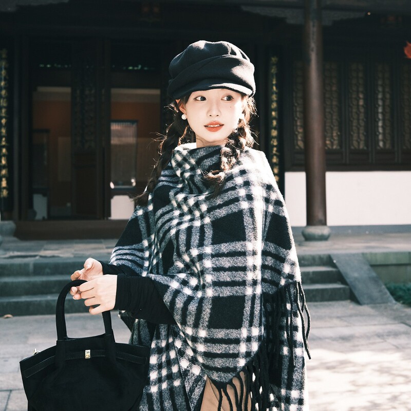 『张婧仪同款』黑色不规则报童帽子女八角贝雷帽高级感百搭画家帽|undefined