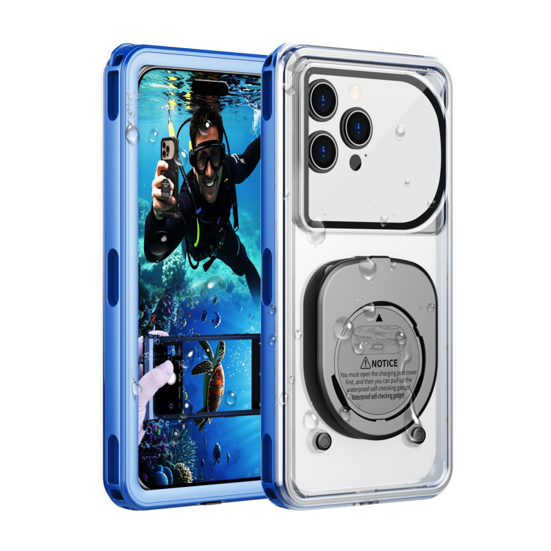 自己検査防水携帯電話ケース完全密封 Apple Huawei Samsung 防雨、落下防止、雪防止携帯電話ケースダイビングに適しています|undefined