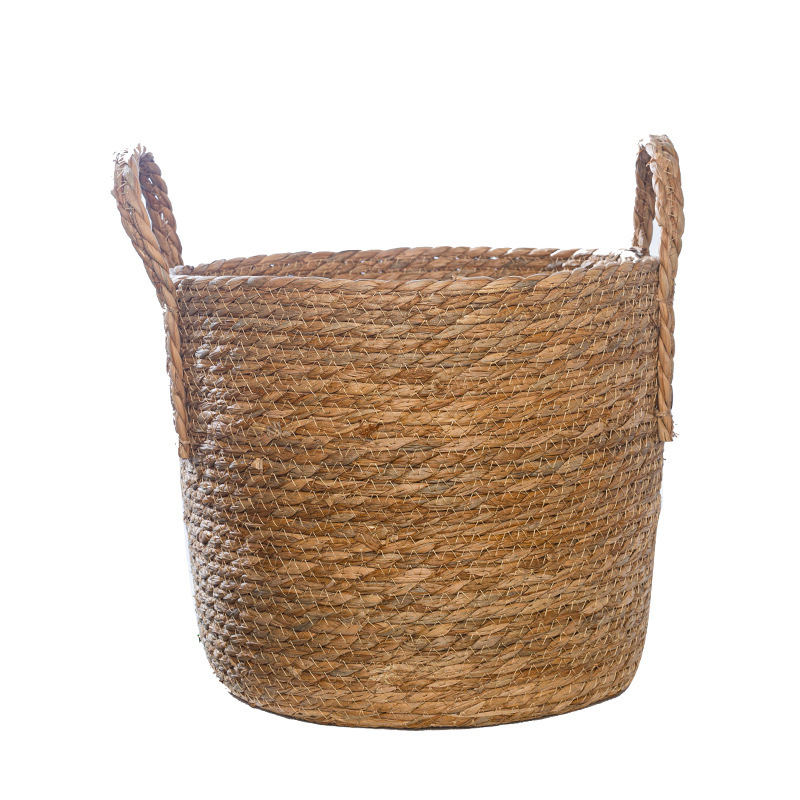 Gran flor abrazando barril, canasta de tejido de aescinia diy abrazando barril de estilo floral idílico diy canasta de arrastre de flores