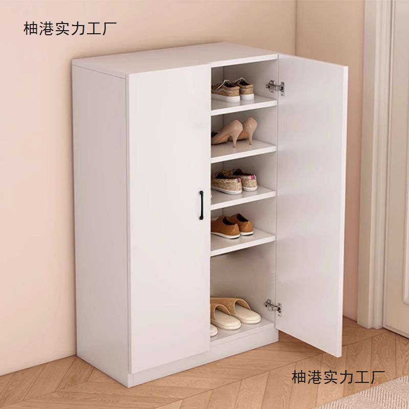 Household Shoe Cabinet Double-Door Shoe Rack Doorway Large-Capacity Entrance Cabinet Multi-Layer Modern Storage Simple Balcony Storage Cabinet