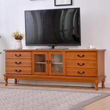 实木电视柜茶几组合简约现代小户型客厅欧式卧室落地高款电视机柜