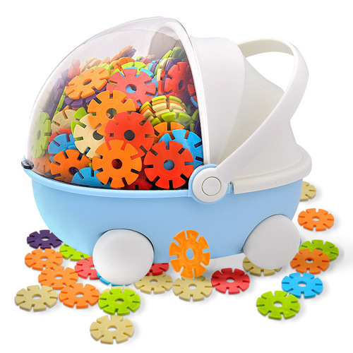 Blossom Angel Thick Snowflake Children's Building Blocks Assembly Building Toys Kindergarten Building Baby Early Education