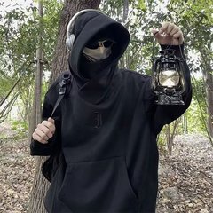 跨境代发美式加绒加厚卫衣男春秋季宽松男士外套潮牌休闲卫衣男