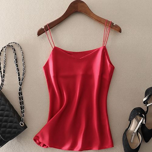 Design-inspired V-neck strapless summer new large women's size tops sleeveless blouses basic color suit innerwear