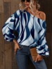 Summer fashionable painted flashlight, jacket, bra top, 2023, European style, Amazon, open shoulders, loose fit