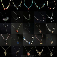 Vintage古著【Corlor-four-leave】项链复古彩色小众高级项链爆款