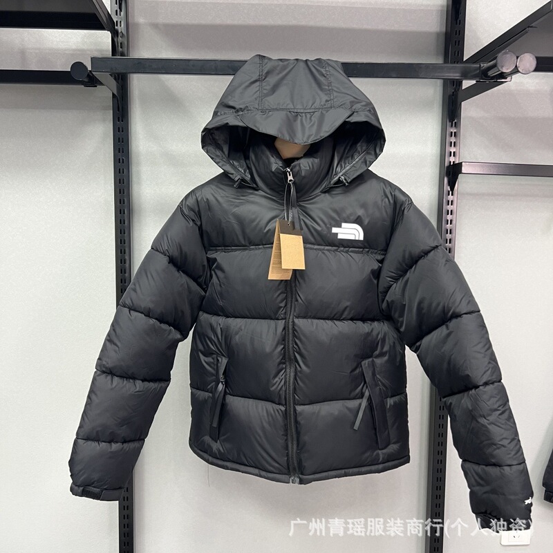 Foreign trade cross-border north TN winter 1996 cotton-padded jacket hat plat Europe and the United States tide brand warm coat men