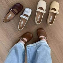 2025年单鞋两穿珍鞋玛丽法式洋气平底超软小皮鞋新款气质小单鞋女