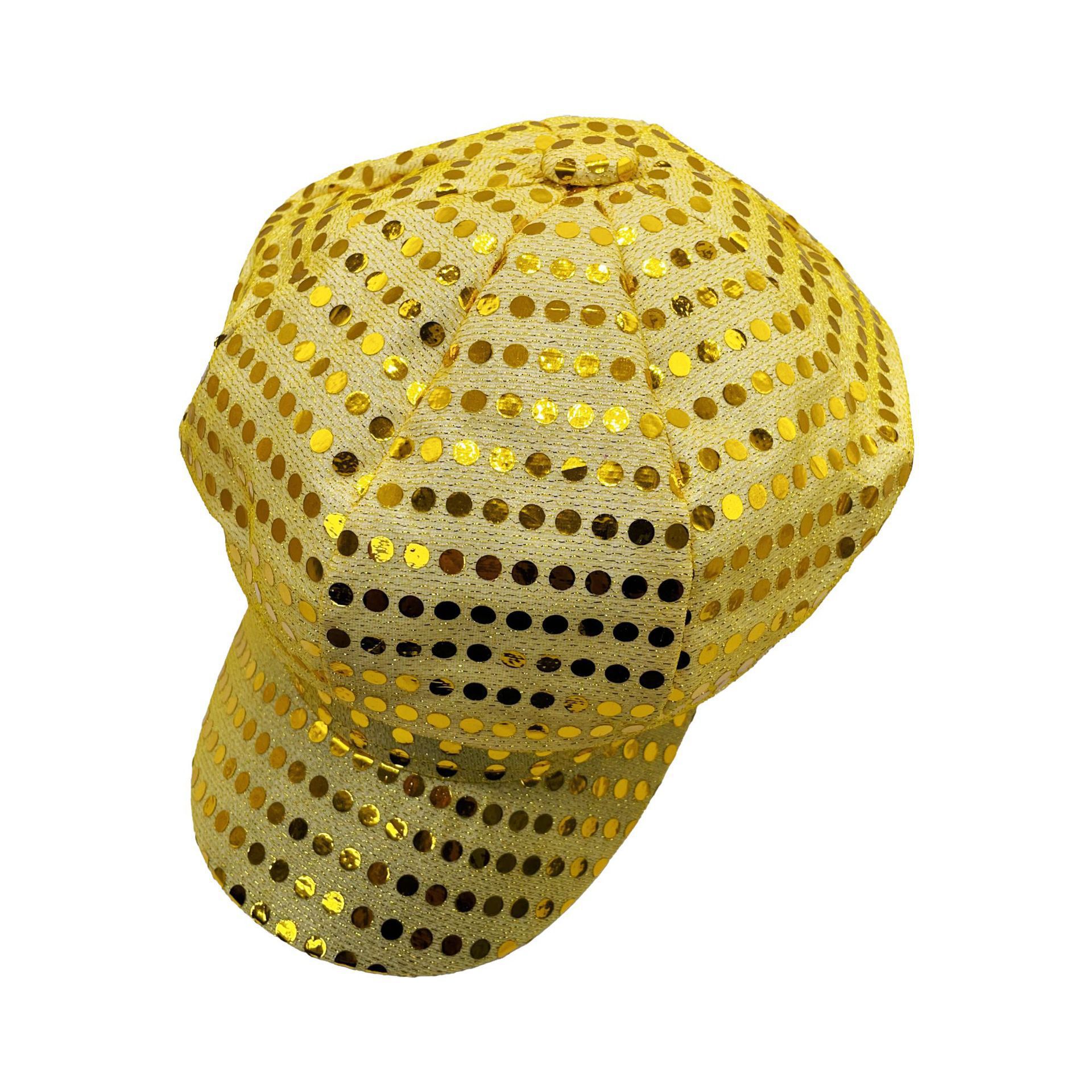 70s Disco Performance Sequin Hat For Festival Party And Cosplay_voghion.com