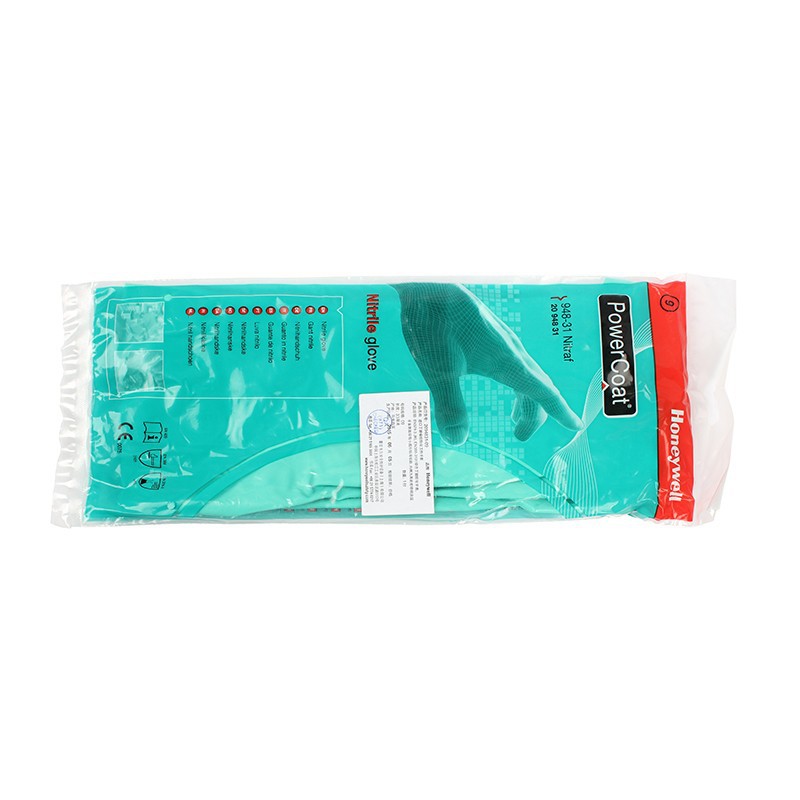 Honeywell nitrilo guantes resistentes a ácidos y álcalis resistentes a químicos resistentes al aceite laboratorio doméstico protección laboral industrial 2094831