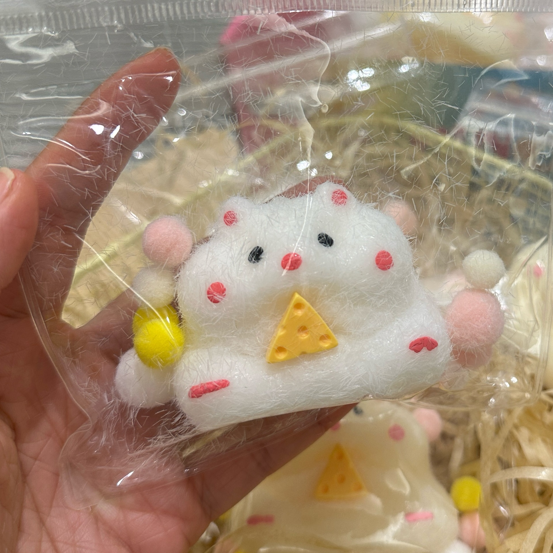 Lodo de la sensación de sufra crema pellizco pellizco Le juguete descompresor chica alta cara rebote lento sensación de agua artefacto descompresor