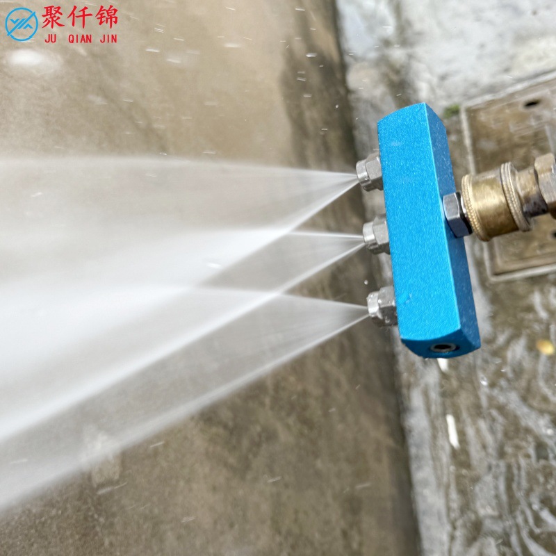 Cross-Border High-Pressure Washer Nozzle Car Wash Machine 1/4 Quick-Connect Spray Head Cleaning Gun Nozzle 40-Degree Fan-Shaped 3-Nozzle Set