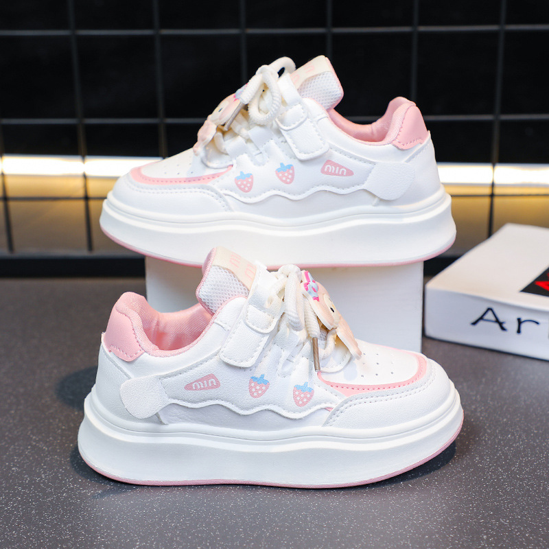 女童板鞋春秋季2025新款大童洋气鞋子学生低帮休闲软底儿童运动鞋