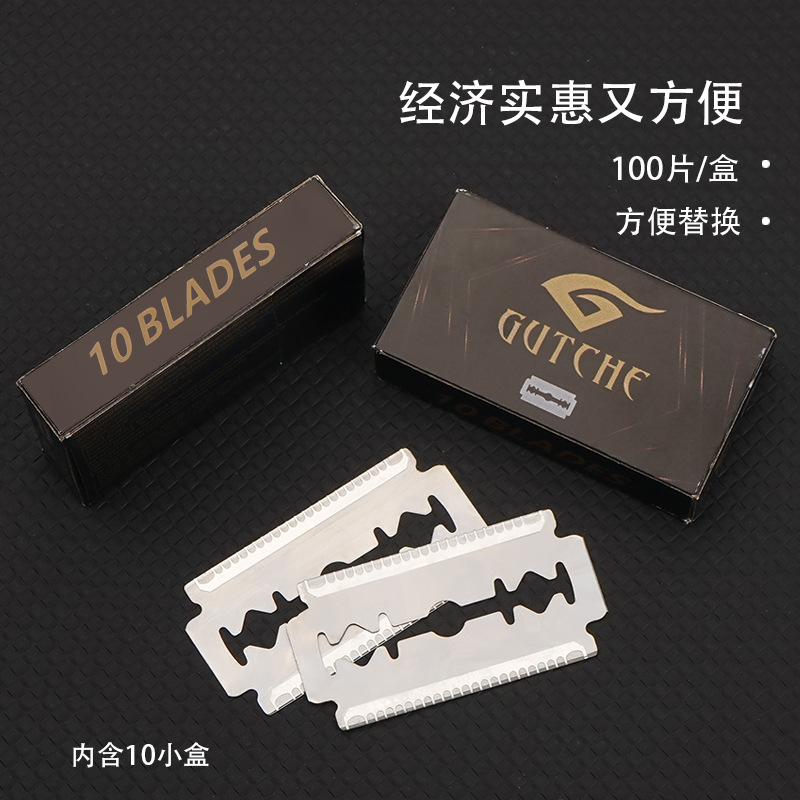 Safe old-fashioned blade, double-sided razor shaving