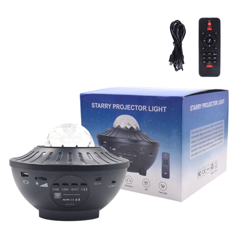 Lámpara de cielo estrellado de astronauta transfronterizo, lámpara de proyección de la luna, lámpara de audio Bluetooth, lámpara de noche de dinosaurio, lámpara de ambiente, luz nocturna