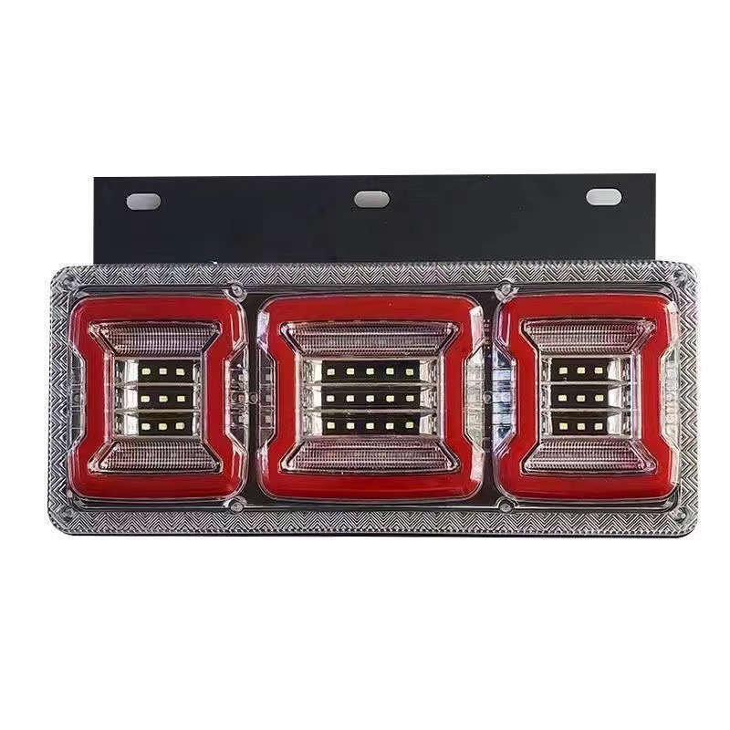 Led Rear Tail Light Assembly for Light Trucks, Sequential Turn Signal, High-Brightness Turn Signal, Reverse Light, Brake Light, Anti-Rear Collision