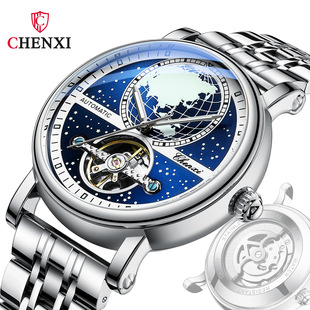 Chenxi map hollow automatic mechanical watch men's strong luminous flywheel live cross-border business mechanical watch