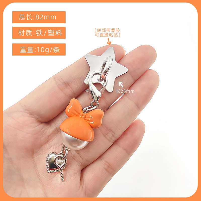 新しい蝶アクリルペンダントキャンディーカラーイヤホンバッグペンダントアクセサリーバッグペンダント小物アクセサリー|undefined