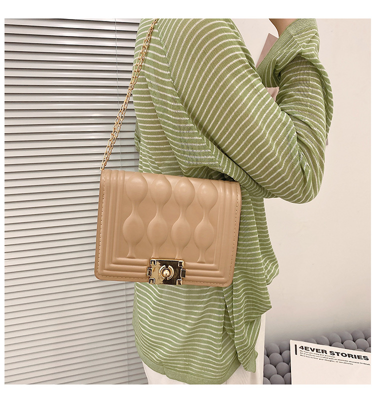 Korean Fashion Texture Messenger Small Square Bag display picture 6