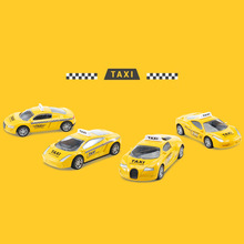 合金回力出租車的士TAXI黃色跑車仿真模型兒童玩具生日禮物