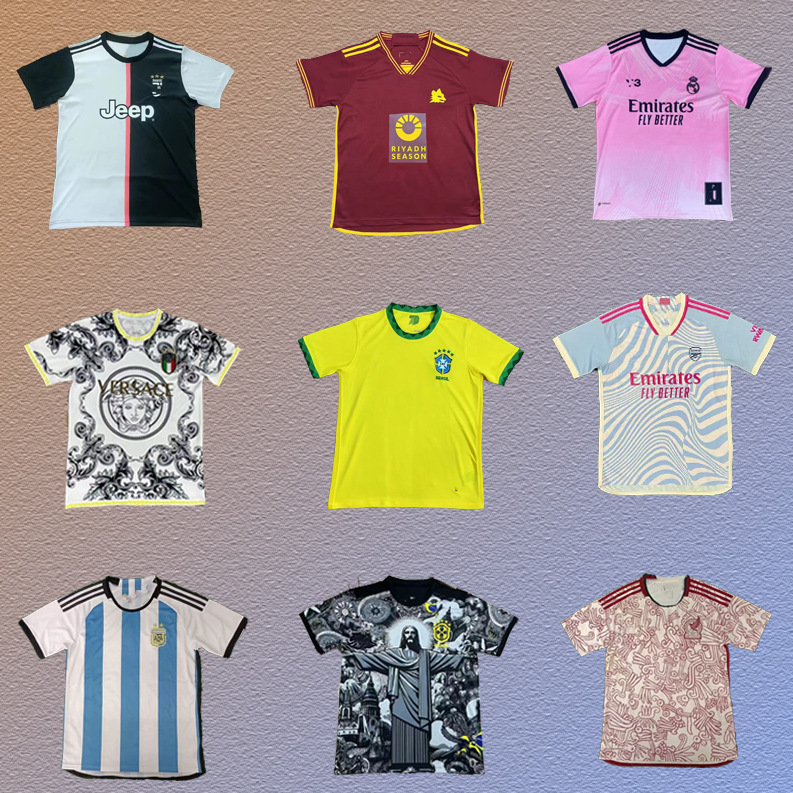 Old Football Uniforms Brazil Argentina Rome Italy Arsenal Portugal Special Edition Jerseys Wholesale