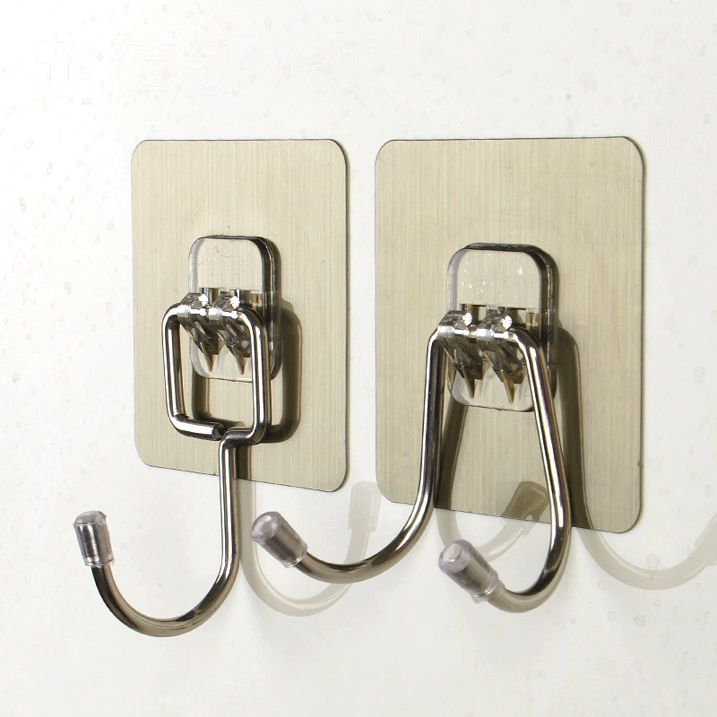 Увеличенный крючок из нержавеющей стали прочный крючок вискоза неперфорированный водонепроницаемый крючок Ванная комната Кухня настенный крючок