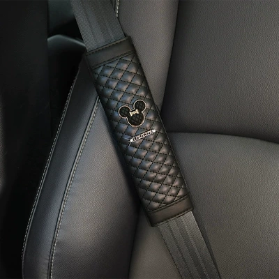 Car Seat Belt Shoulder Cover Seat belt shoulder pad - single-black-qiqi-head-shoulder-covers