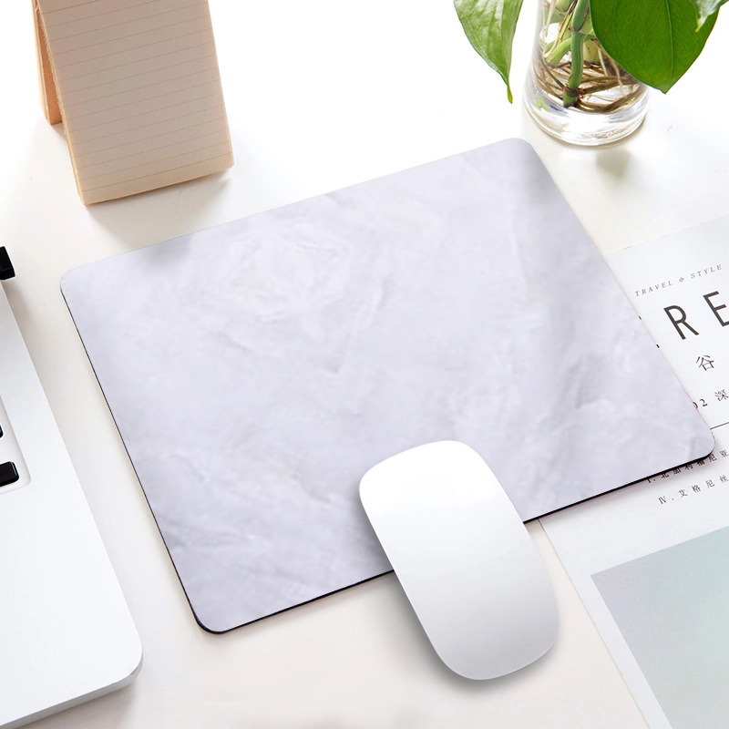 Alfombrilla de ratón al por mayor fábrica de publicidad Alfombrilla de ratón de mármol Internet café regalo teclado juego tamaño pequeño estera impermeable