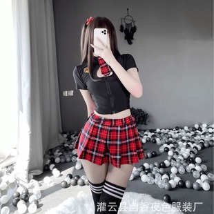 Sexy Jk Pure Desire Sexy Lingerie Clothing Campus Female Uniform Passionate Flirt No Need to Take Off Temptation Pajamas Set