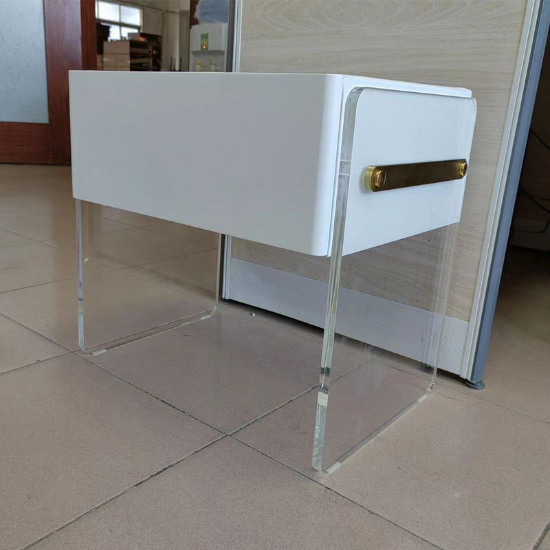 Suspendido mesita de noche de acrílico moderno diseñador minimalista en línea rojo creativo colgante cama de almacenamiento gabinete lateral ventas directas de la fábrica