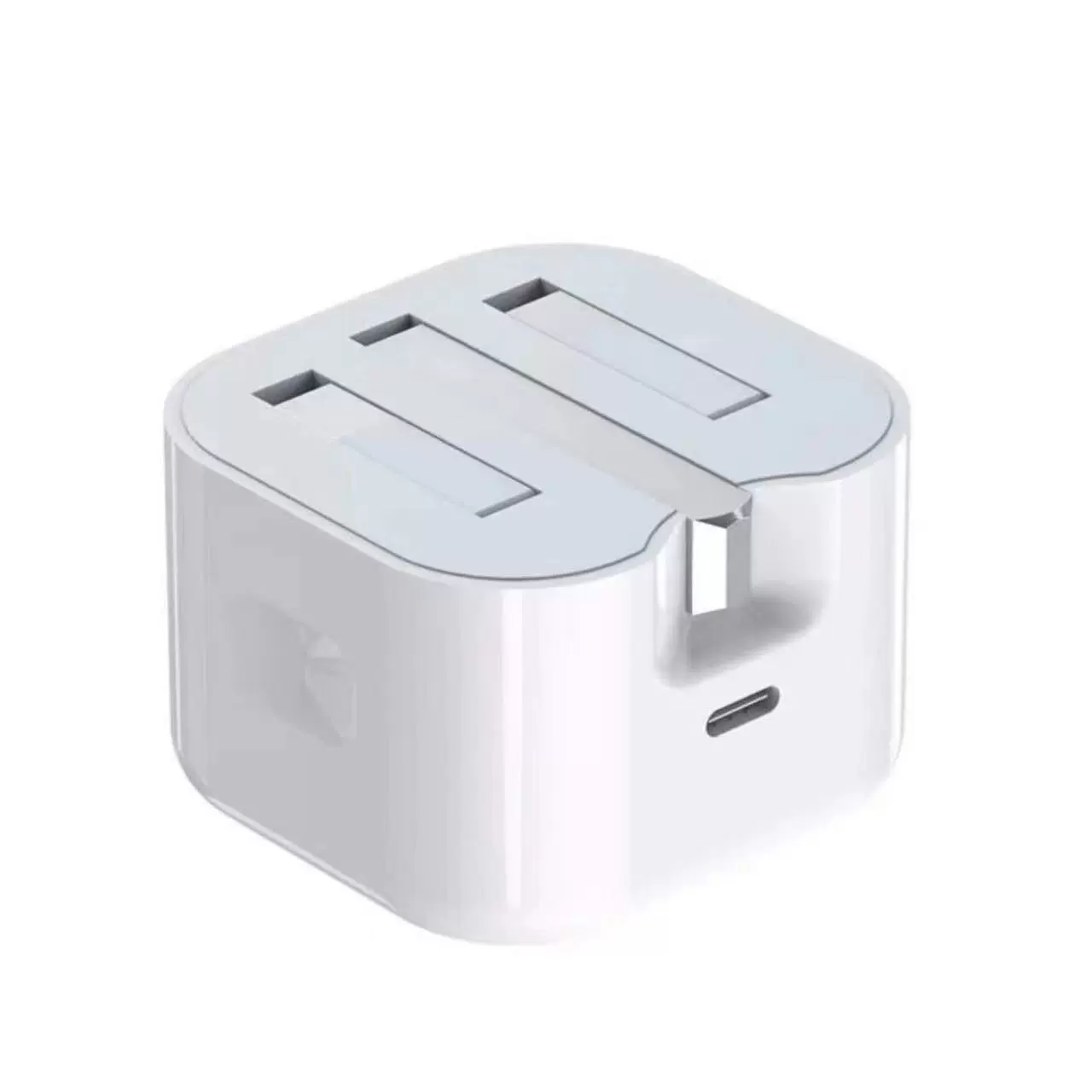 20W PD быстрая зарядка USB-C, складная розетка UK, совместима с iPhone 15 Pro и планшетами