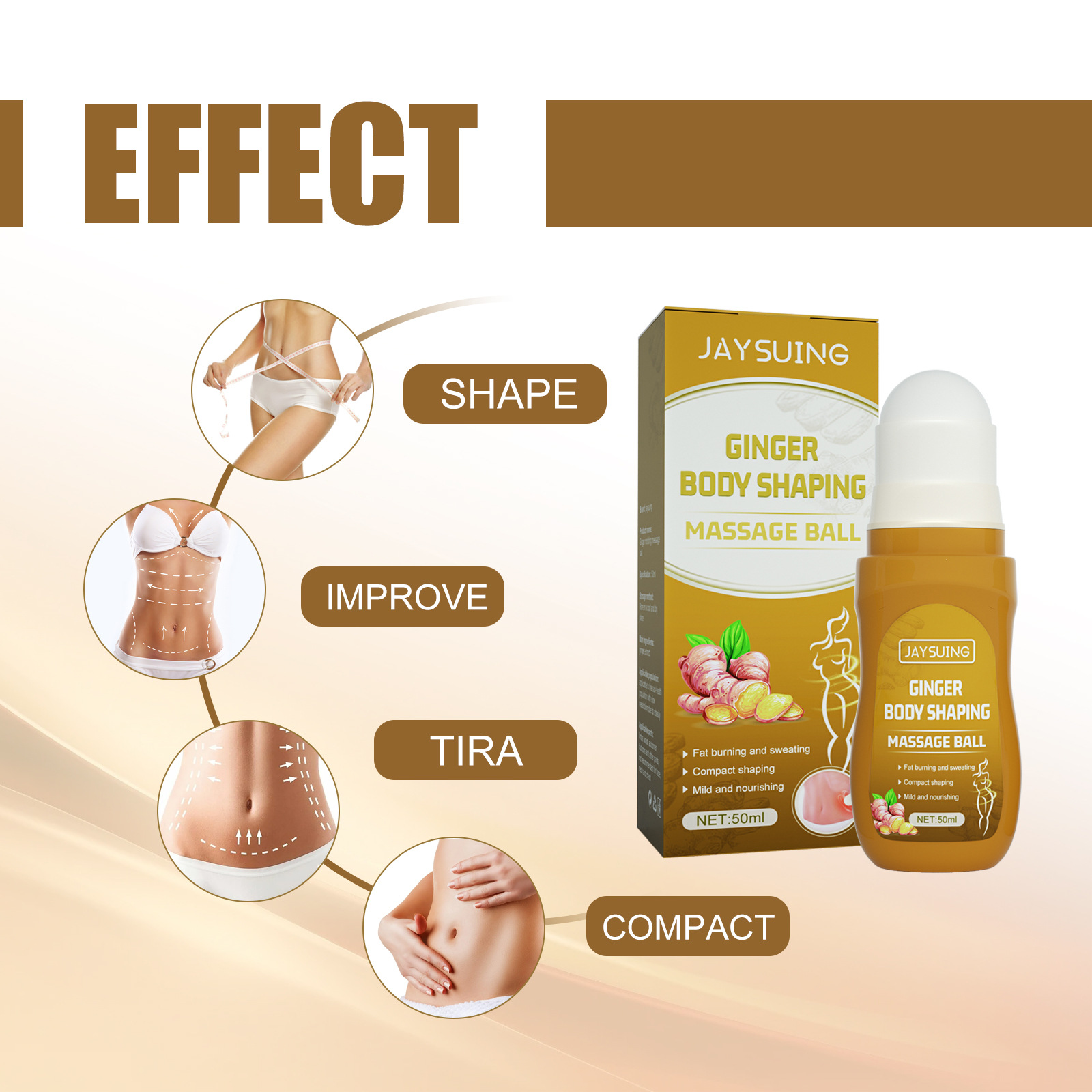 Jaysuing Ginger Body Lift Shaping Slimming Firming Skin Massage Belly Ball_voghion.com