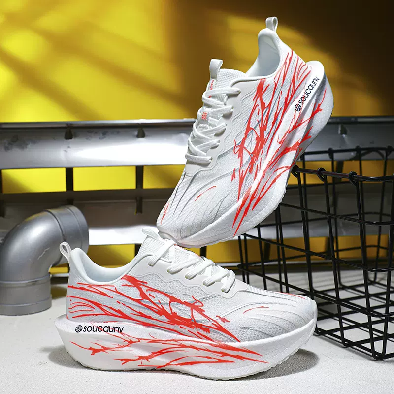 秋季新款时尚心跳跑步鞋女鞋减震超轻运动鞋男款轻便休闲慢跑鞋男