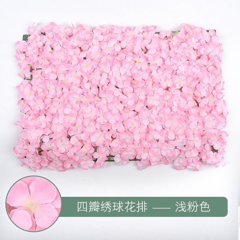 Muro de Flores de Hortensia para Decoración de Bodas, Arreglo Floral, Fondo de Pantalla, Alfombra de Pared, Arreglo Floral Artificial, Muro de Flores Famoso en Internet, Decoración de Bodas al por Mayor