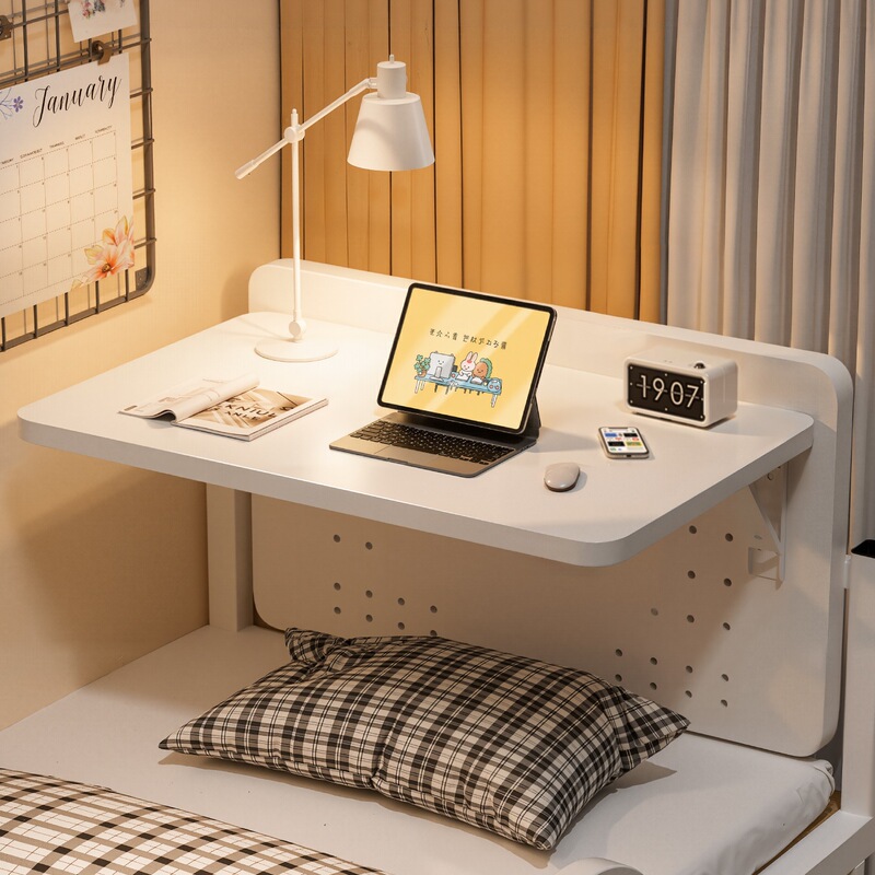 Dormitory Bed Table, College Student Dormitory Bunk Desk Side, Student Hanging Fixed Small Table, Folding Table