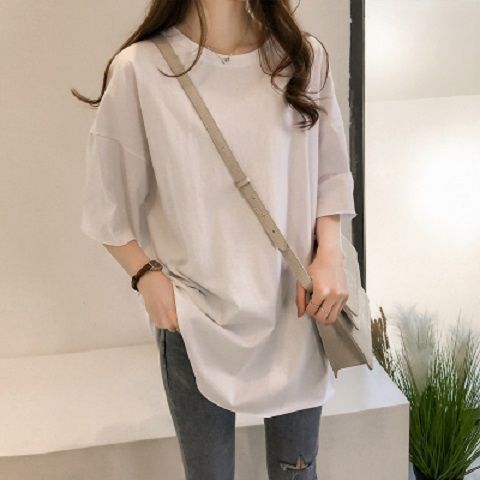 Pregnant women's summer top nursing dress postpartum clothing loose late pregnancy short stature big belly t-shirt summer short sleeve trendy