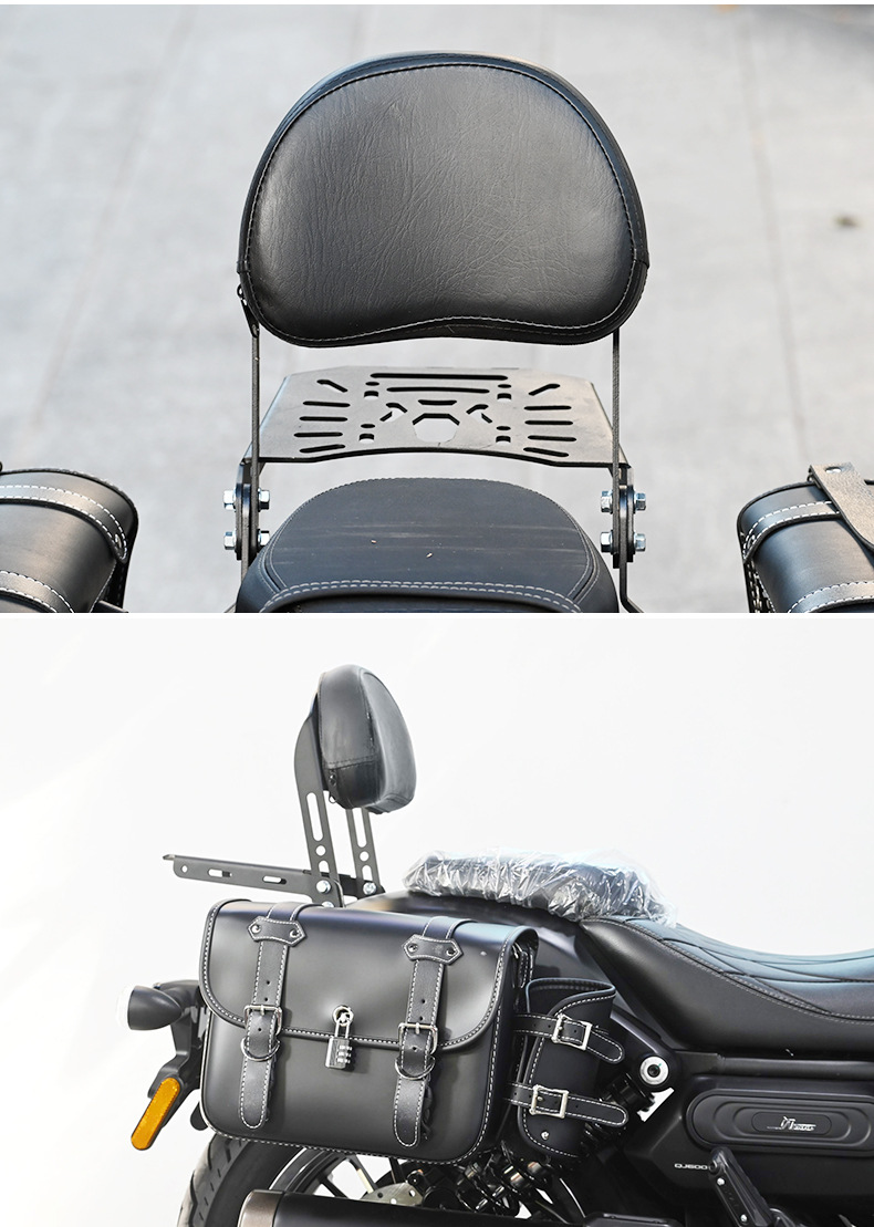 Suitable for Qianjiang Flash 600V2 Rear Backrest Passenger Backrest Rear Shelf Rear Seat Backrest Motorcycle Seat Modification Parts