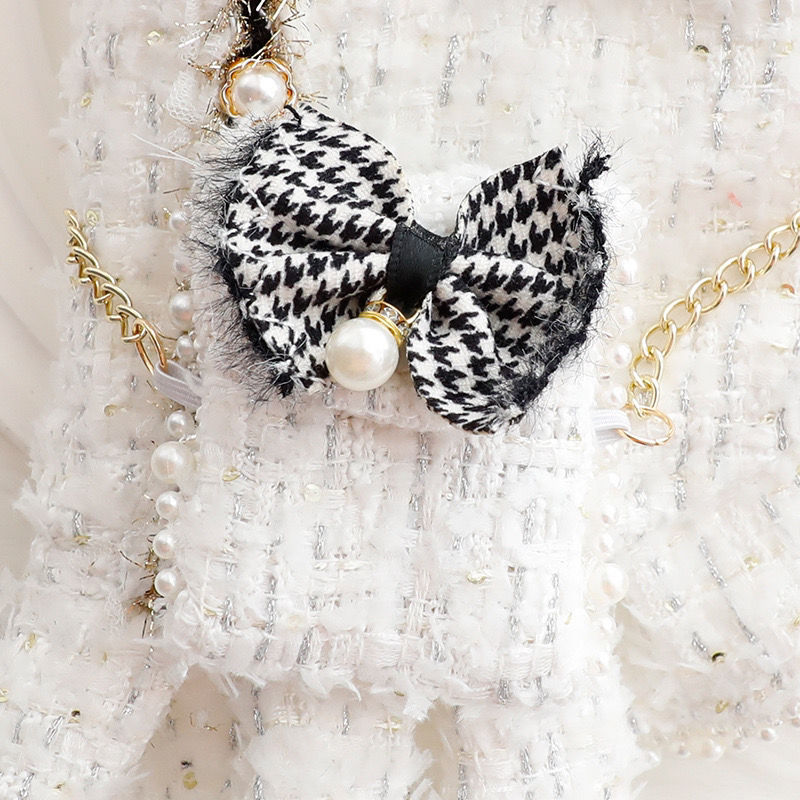 Elegant White Dog Dress