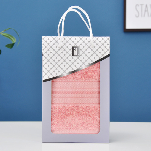 Practical Gift Packaging Cotton Towel Set, Thick and Soft Corporate Handout Gift Towel Set, 100% Cotton Wholesale