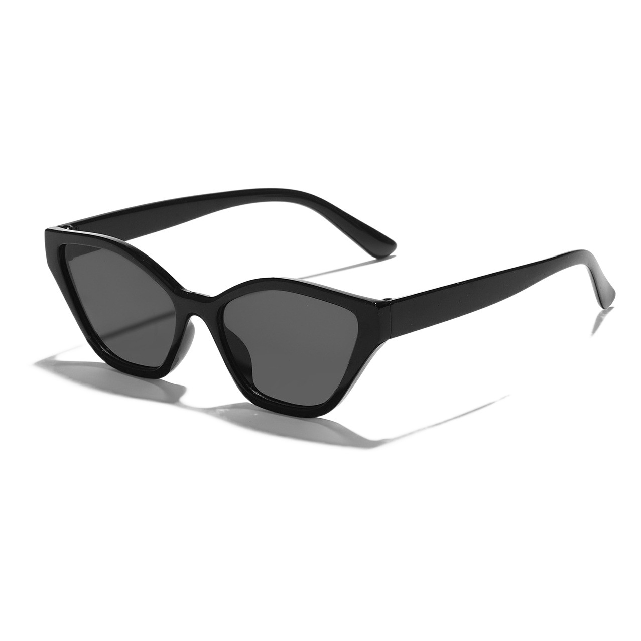 Fotografía pareja gafas de sol disco Jumping gadget Gafas de sol blancas retro europeas y americanas personalidad de la moda femenina Internet celebridad gafas de sol de ojo de gato