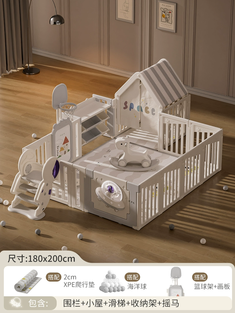 Children's fence for crawling, game mat