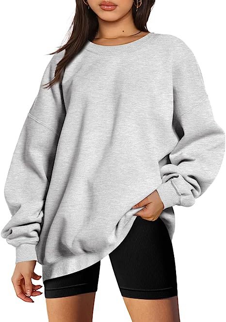 217g Weight Long Sleeve Sleeve Length Pullovers Placket Type Polyester Fabric Type Long Top Length Hoodie Tops Type Daily Occasion Round Neck Neckline Loose Fit Type Solid Color Pattern Winter, Spring, Autumn Season Women's Gender Streetwear Style Hoodies & Sweatshirts Long Sleeve Streetwear Solid Color 17