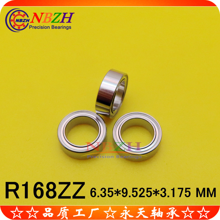 不锈钢 英制轴承 R168 R168ZZ SR168ZZ 6.35*9.525*3.175 MM