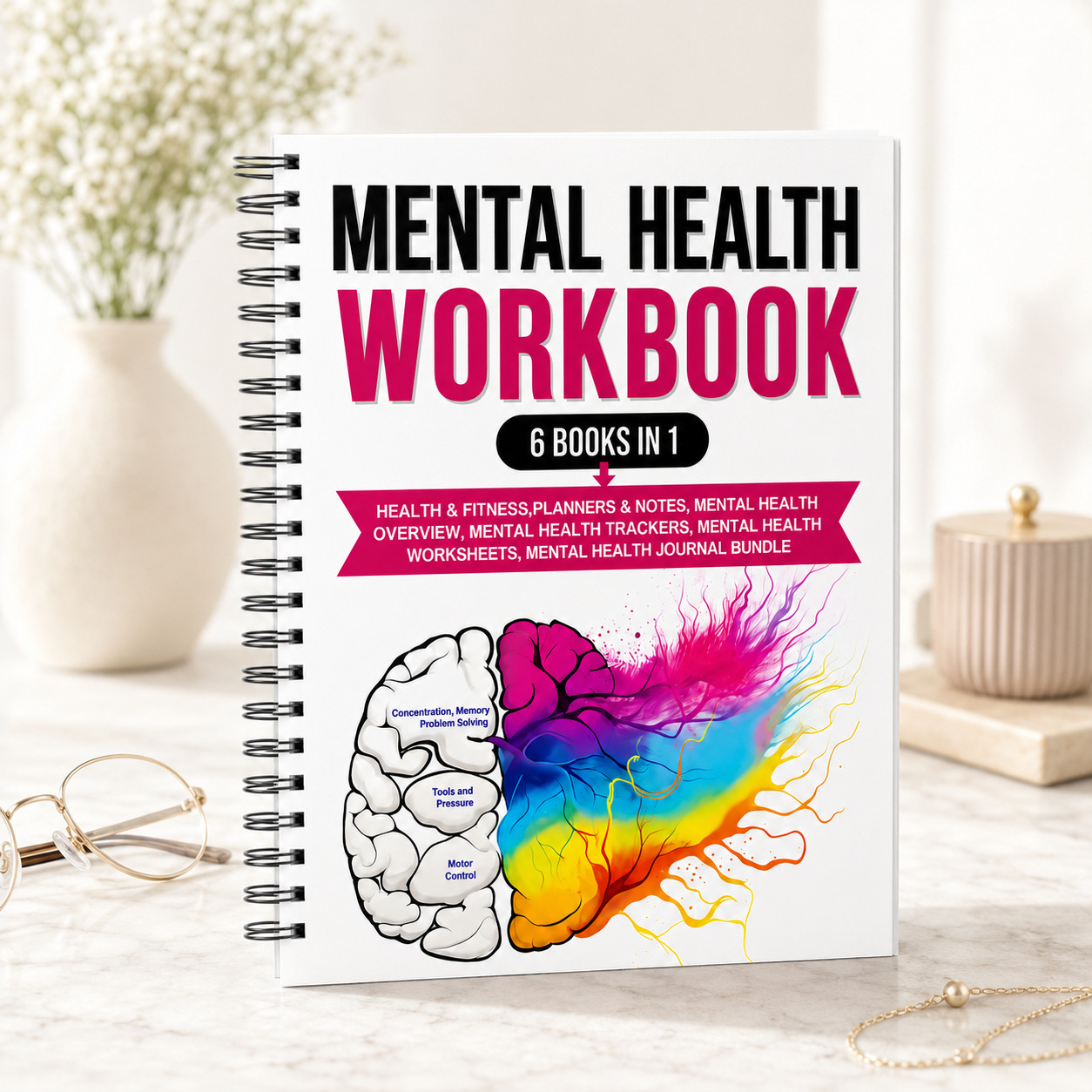 跨境笔记本新品 大脑风暴WORKBOOK 创意图画本卡通绘画本线圈本子